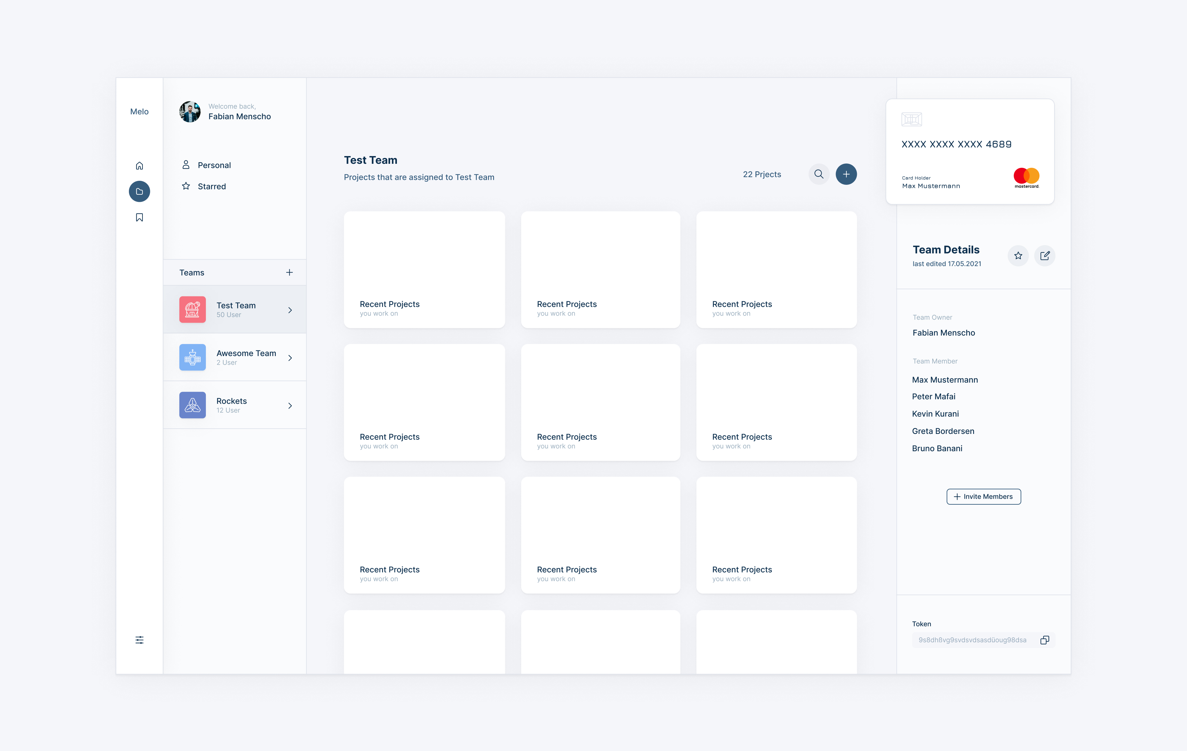 melo dashboard